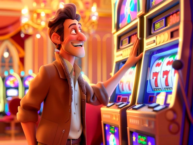 Meja dealer langsung dengan blackjack dan roulette